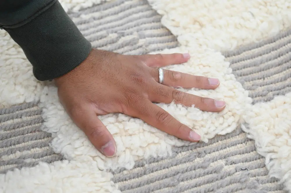 Tapis marocain traditionnel fait main Beni Ouarain DecorBites™ 300 X 203 cm
