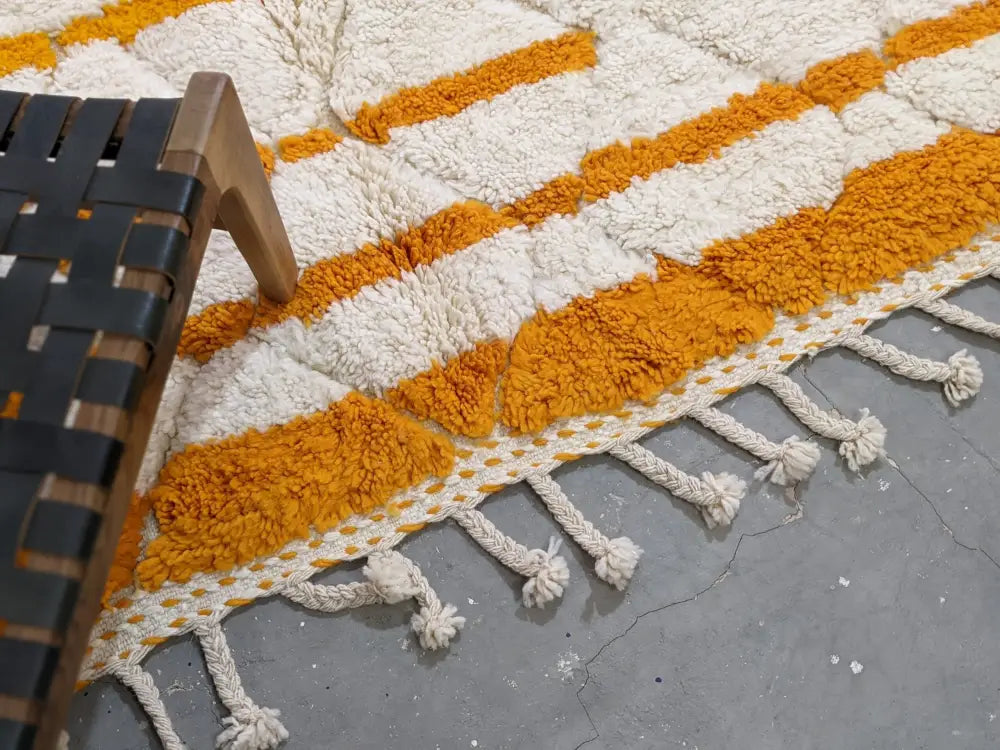 DecorBites™ Moroccan Handmade Traditional Berber Beni Ouarain Rug 248 X 158 Cm