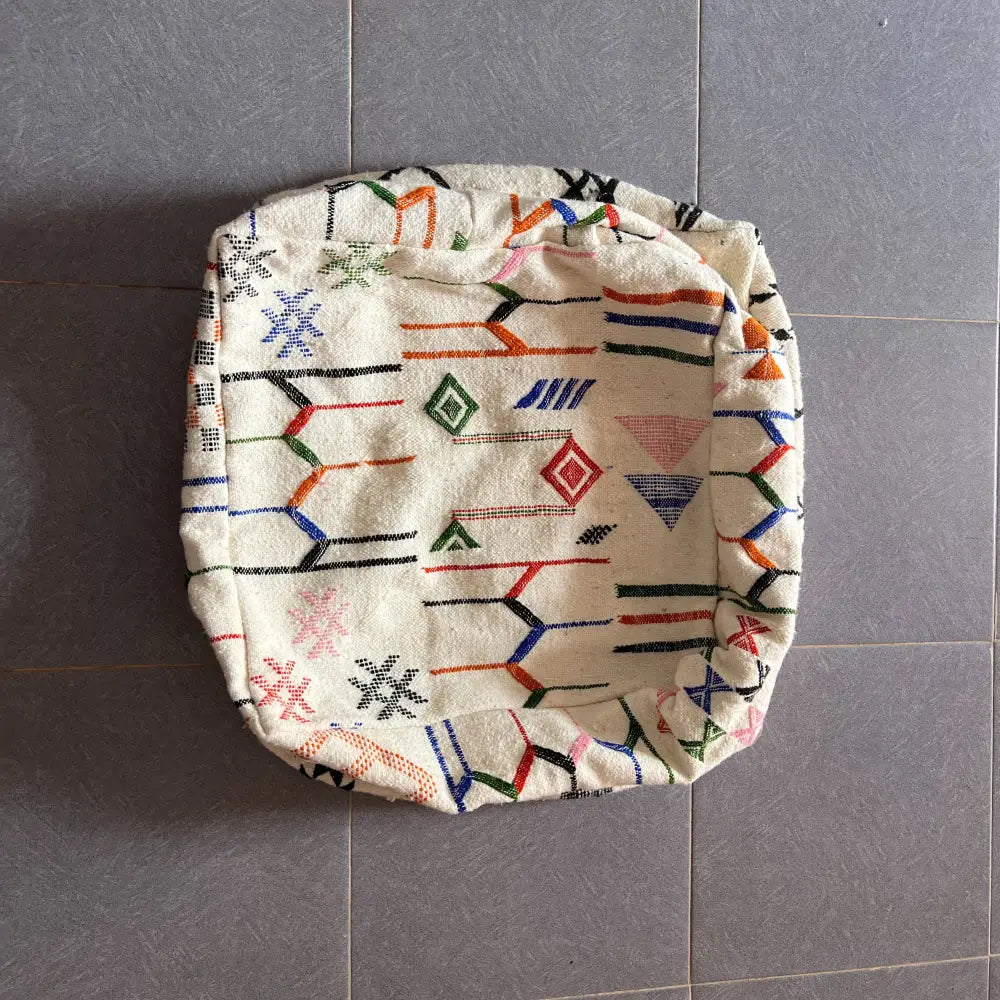 DecorBites™ Moroccan Handmade Traditional Pouf 60cm X 60cm X 20cm