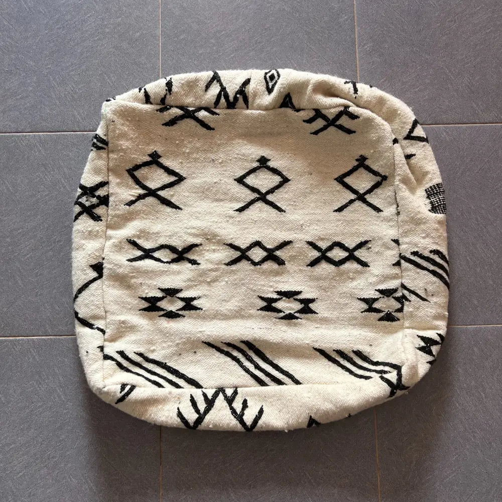 DecorBites™ Moroccan Handmade Traditional Pouf 60cm X 60cm X 20cm