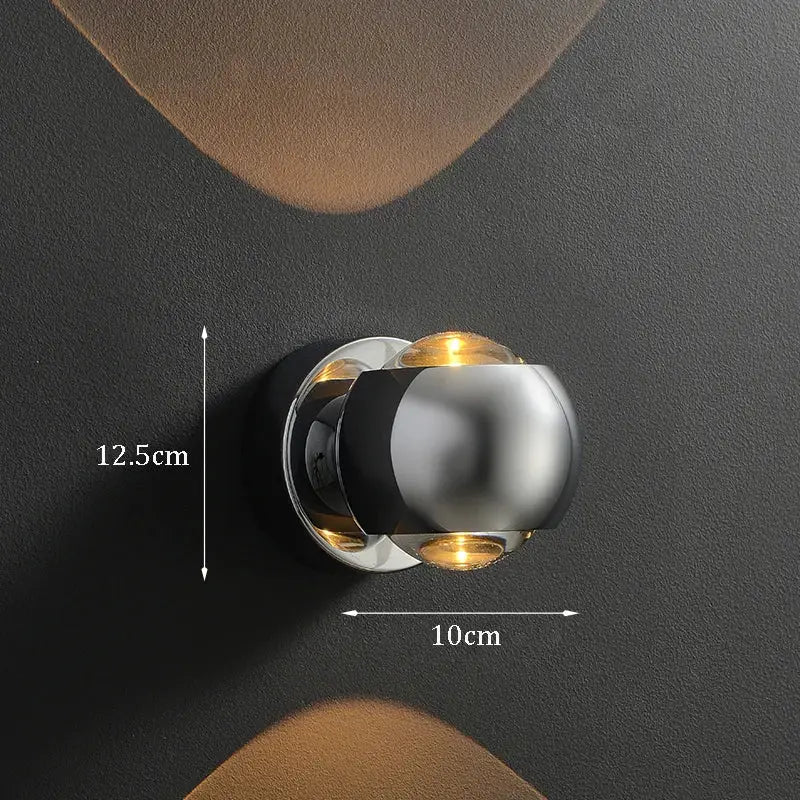 DecorBites™ Moroccan Modern Black Brass LED Wall Lamp