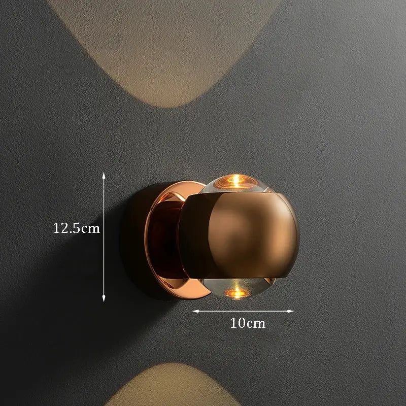 DecorBites™ Moroccan Modern Black Brass LED Wall Lamp