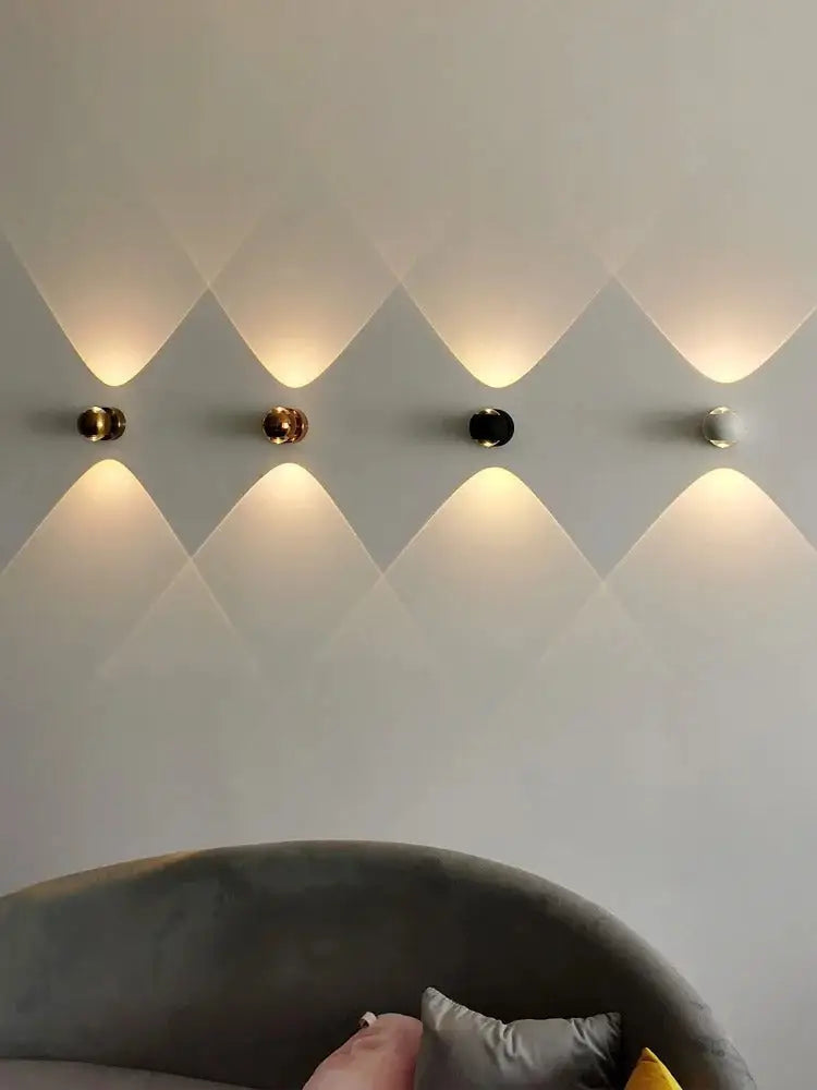 DecorBites™ Moroccan Modern Black Brass LED Wall Lamp