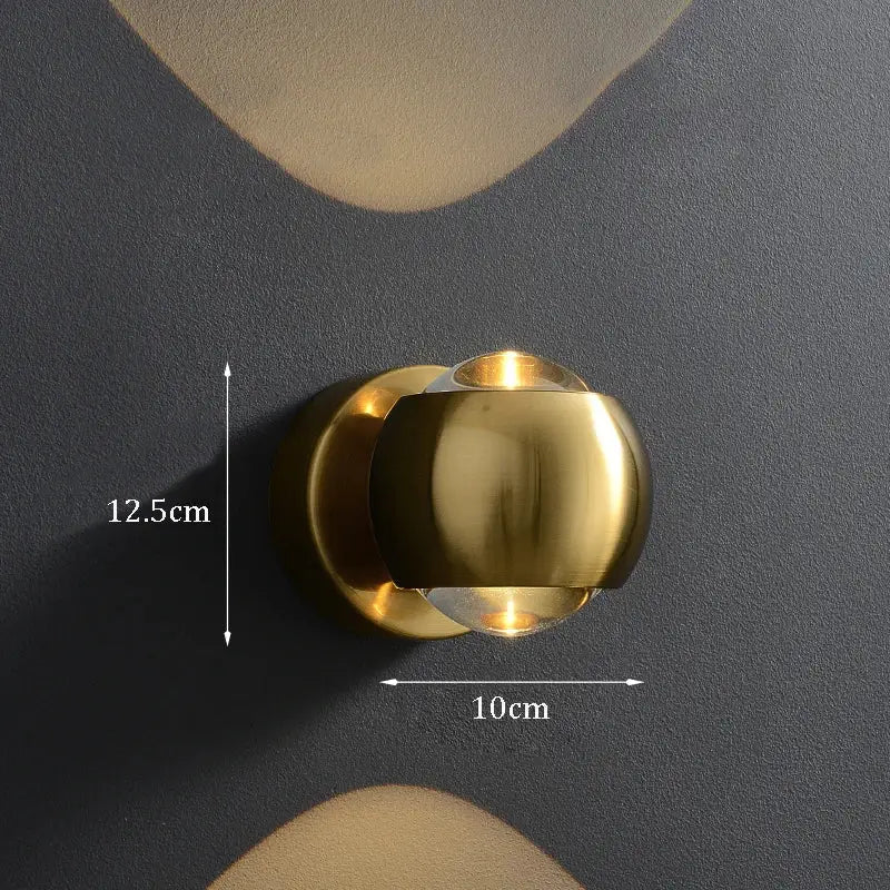 DecorBites™ Moroccan Modern Black Brass LED Wall Lamp