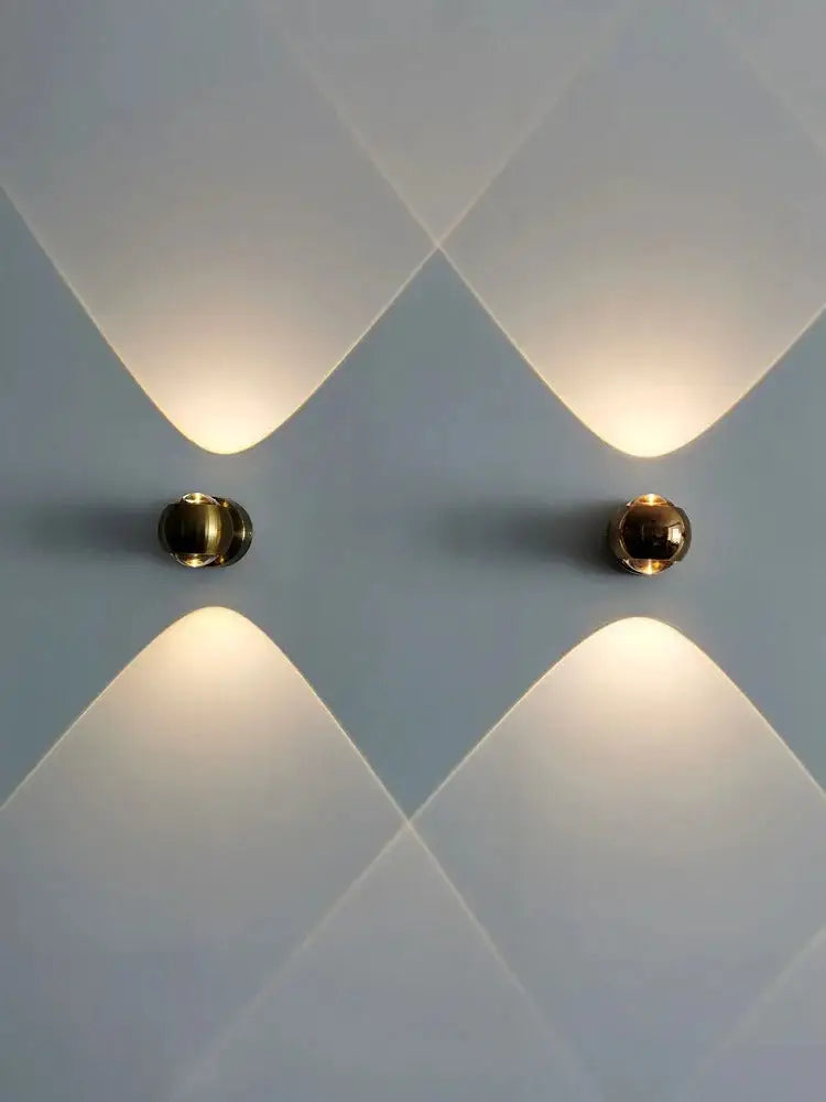 DecorBites™ Moroccan Modern Black Brass LED Wall Lamp