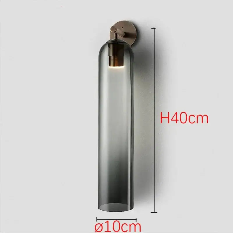 DecorBites™ Moroccan Title: Sleek Glass Wall Sconce