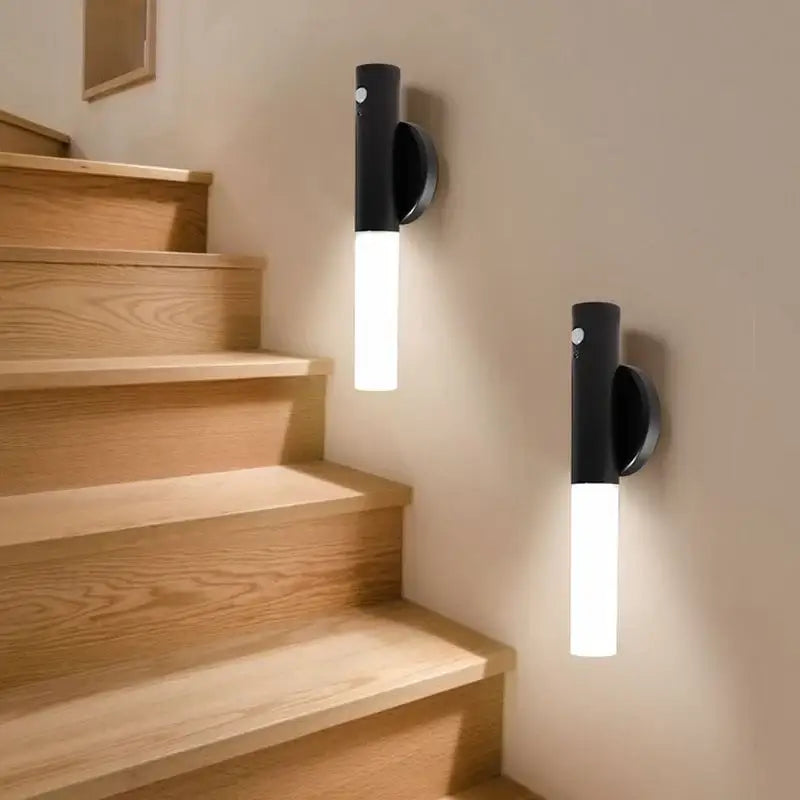 DecorBites™ Motion Sensor Battery Operated Black Wall Lamp