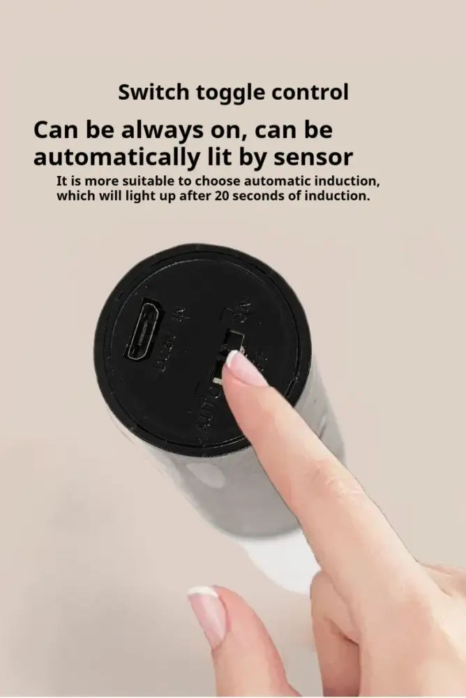 DecorBites™ Motion Sensor Battery Operated Black Wall Lamp