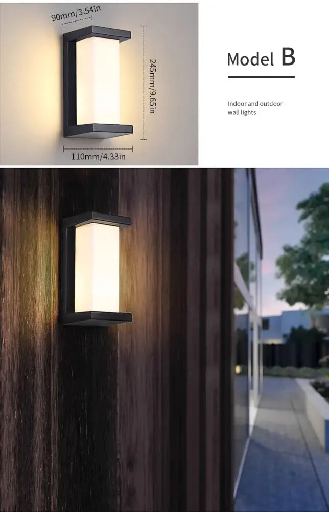 DecorBites™ Motion Sensor Outdoor Wall Light - Waterproof, Modern