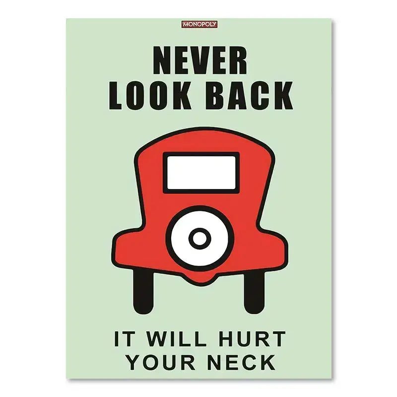 DecorBites™ Motivational Monopoly Millionaire Cartoon Canvas Wall Art
