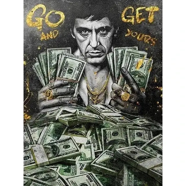 DecorBites™ Motivational Tony Montana Canvas Wall Art