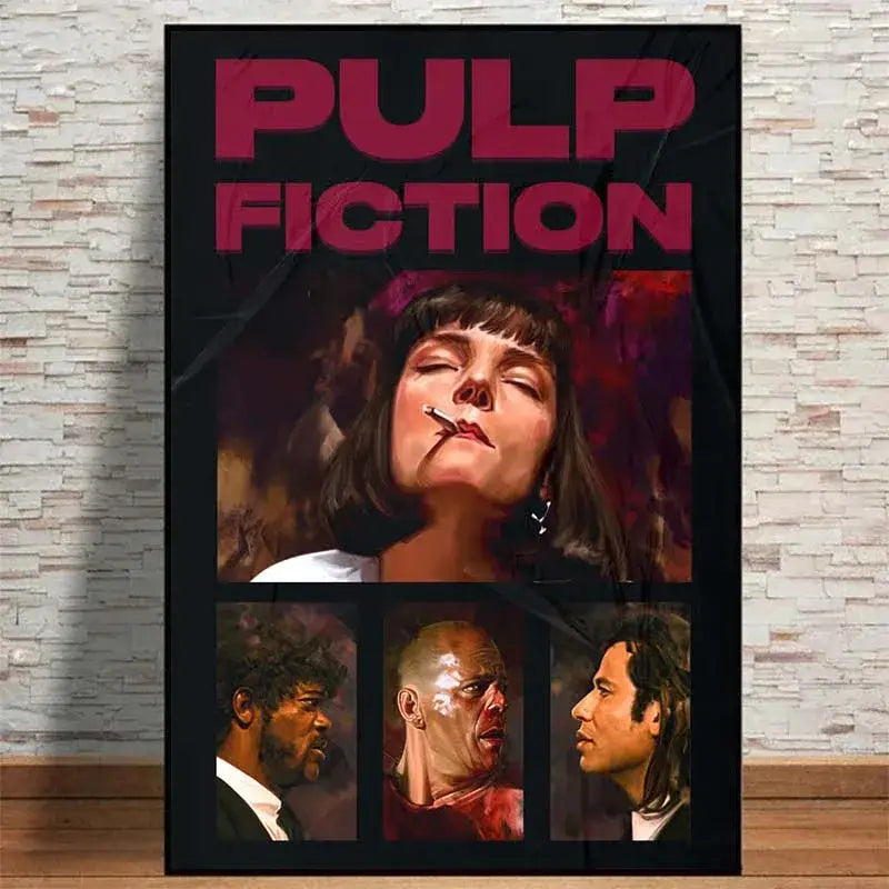 DecorBites™ Movie Pulp Fiction Canvas Wall Art