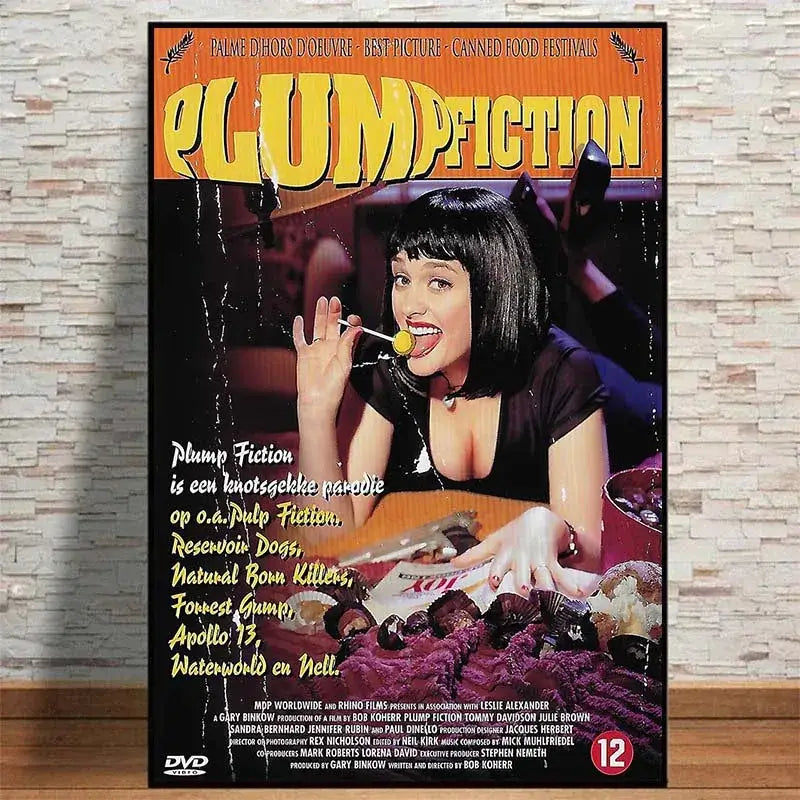 DecorBites™ Movie Pulp Fiction Canvas Wall Art