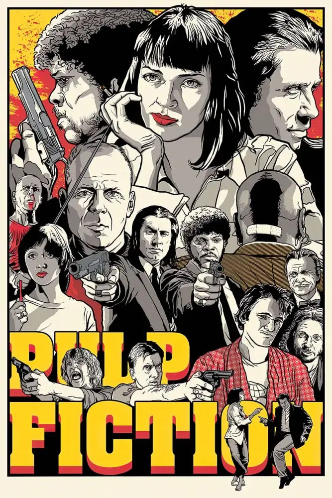 DecorBites™ Movie Pulp Fiction Canvas Wall Art