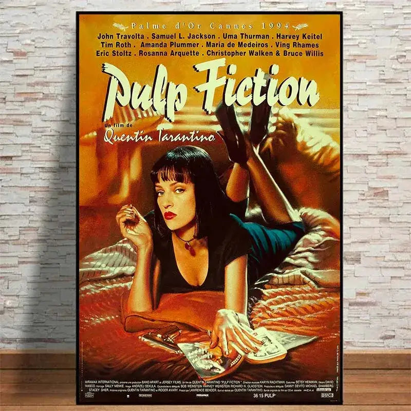 DecorBites™ Movie Pulp Fiction Canvas Wall Art