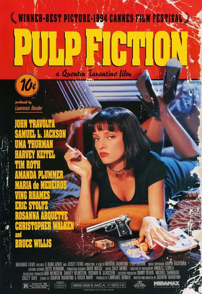 DecorBites™ Movie Pulp Fiction Canvas Wall Art