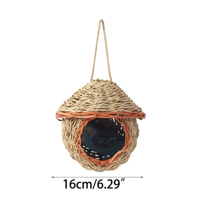 DecorBites™ Natural Grass Bird Cage for Outdoor Decor