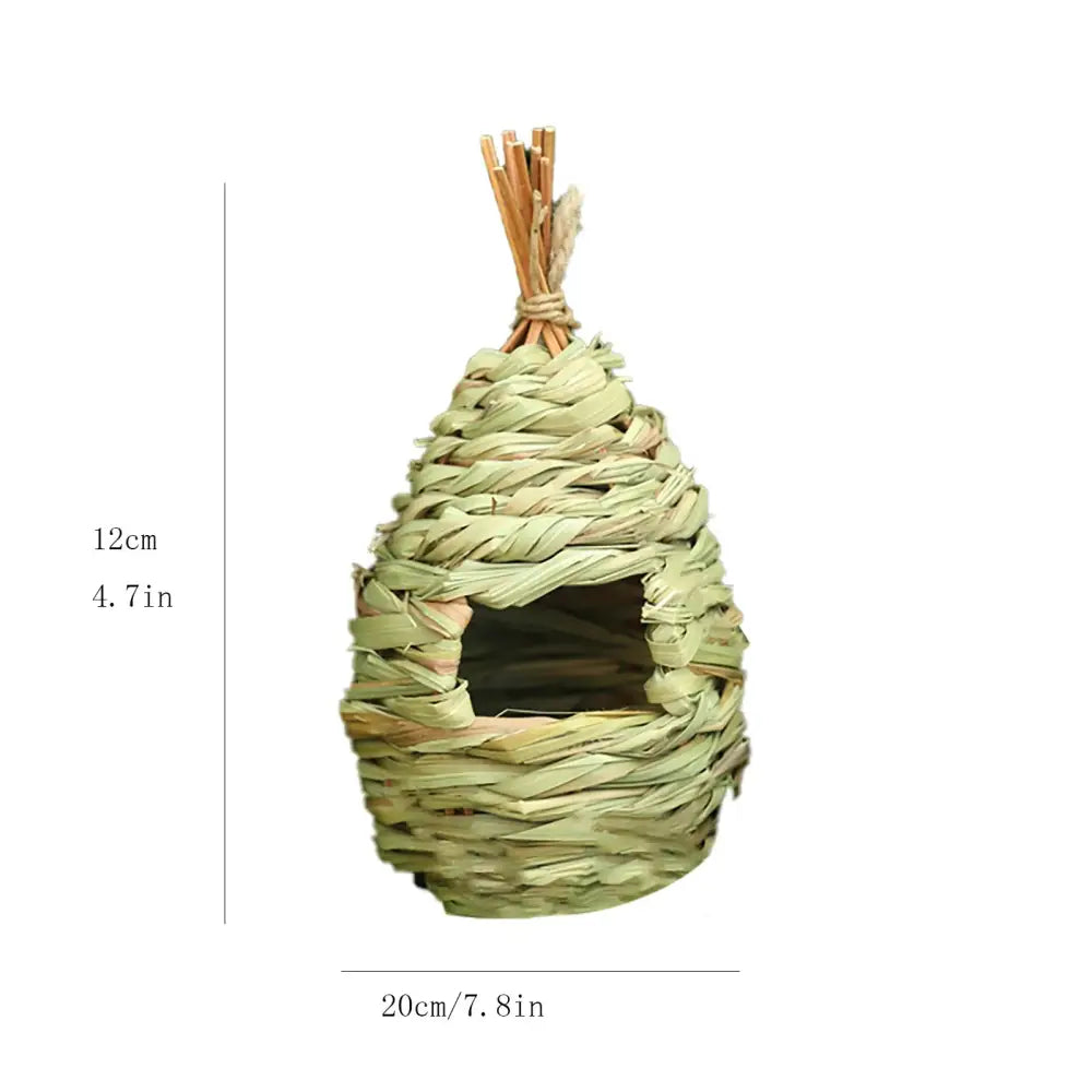 DecorBites™ Natural Grass Bird Nest Cage for Outdoor Decor