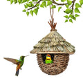 DecorBites™ Natural Grass Bird Nest Cage for Outdoor Decor