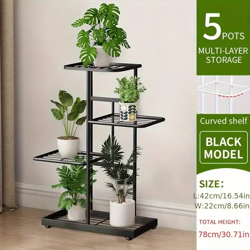 DecorBites™ Natural Iron Plant Stand Holder - 4/5/6Layers