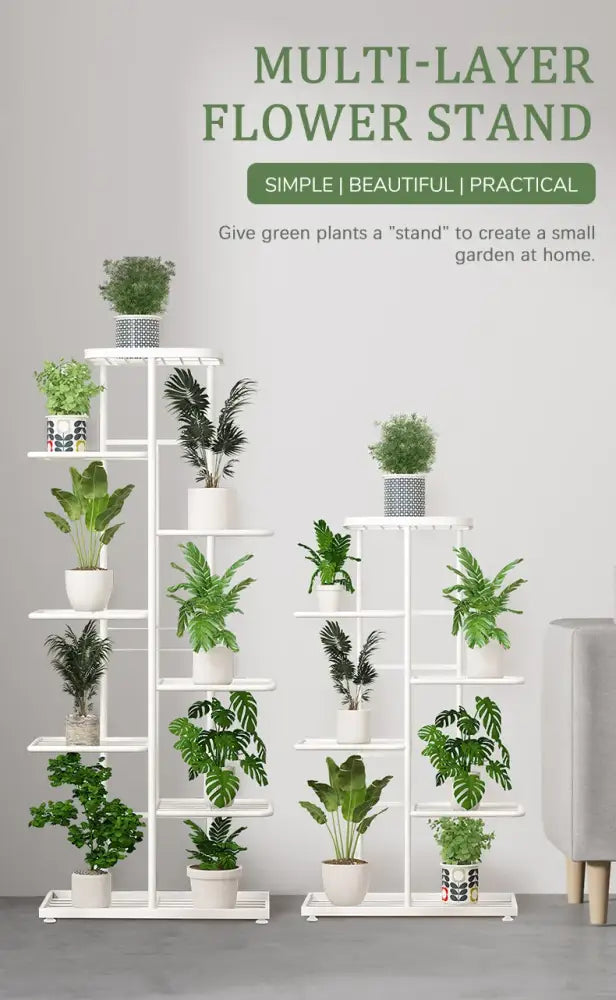 DecorBites™ Natural Iron Plant Stand Holder - 4/5/6Layers