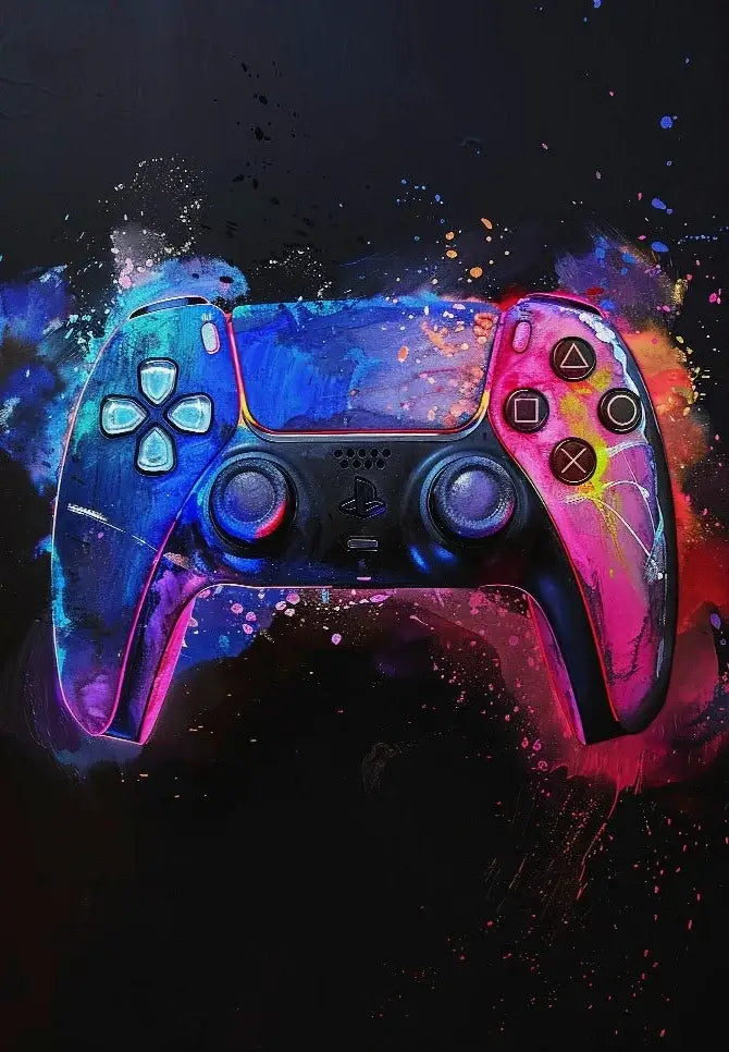 DecorBites™ Neon Video Game Posters for Gamer Room