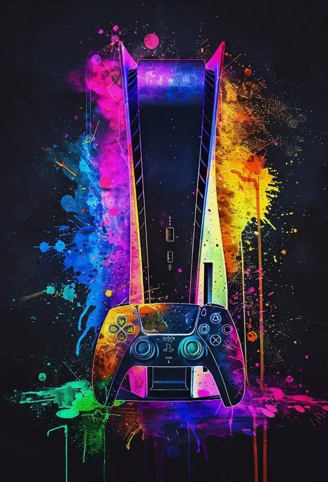 DecorBites™ Neon Video Game Posters for Gamer Room