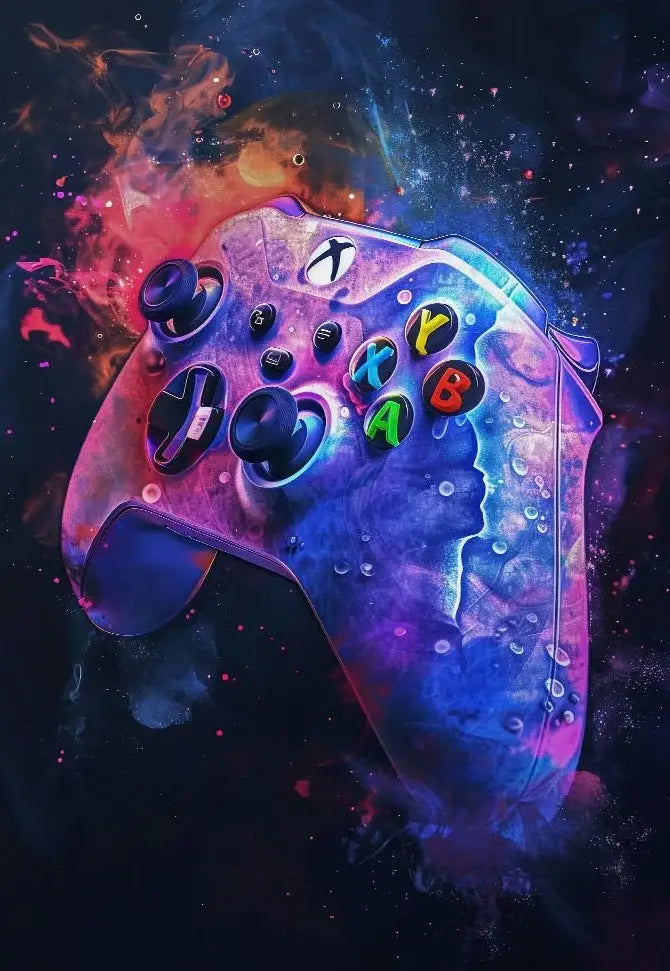 DecorBites™ Neon Video Game Posters for Gamer Room