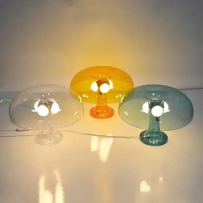 DecorBites™ New Led Mushroom Table Lamp for Hotel Bedroom Bedside Living Room Decoration Lighting Modern Minimalist Creativity Desk Lights