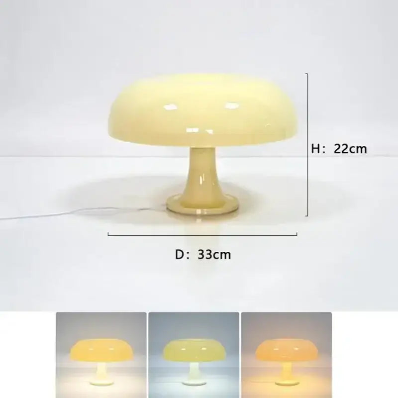 DecorBites™ New Led Mushroom Table Lamp for Hotel Bedroom Bedside Living Room Decoration Lighting Modern Minimalist Creativity Desk Lights