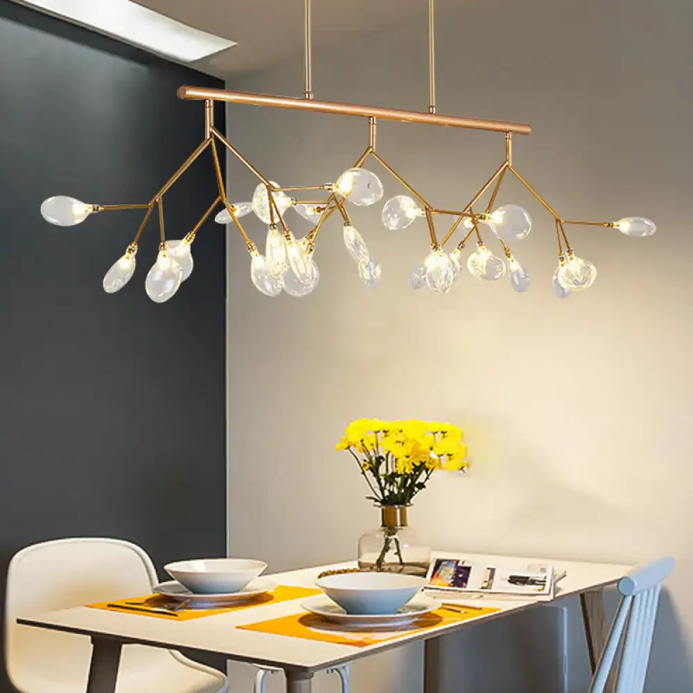 DecorBites™ Nordic 27-Light Tree Branch Glass Pendant Lamp for Dining Room - Island Ceiling Light