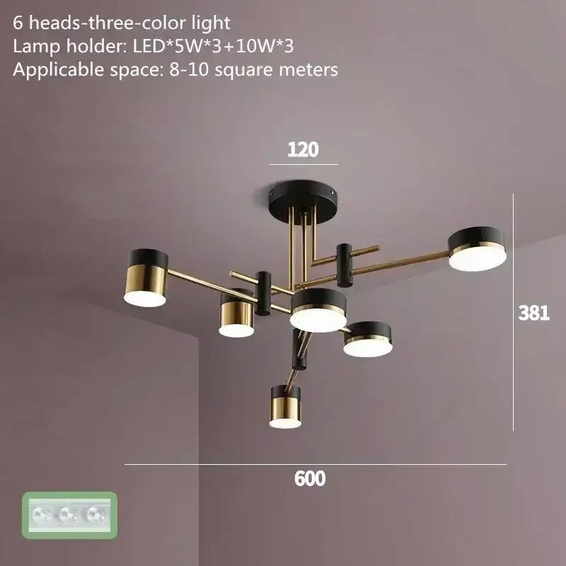 DecorBites™ Nordic Black Gold Pendant Light for Home Decor