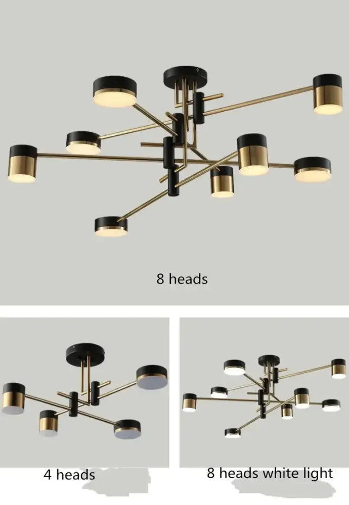 DecorBites™ Nordic Black Gold Pendant Light for Home Decor