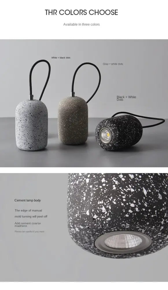 DecorBites™ Nordic Cement Pendant Lamp - Industrial Style Lighting