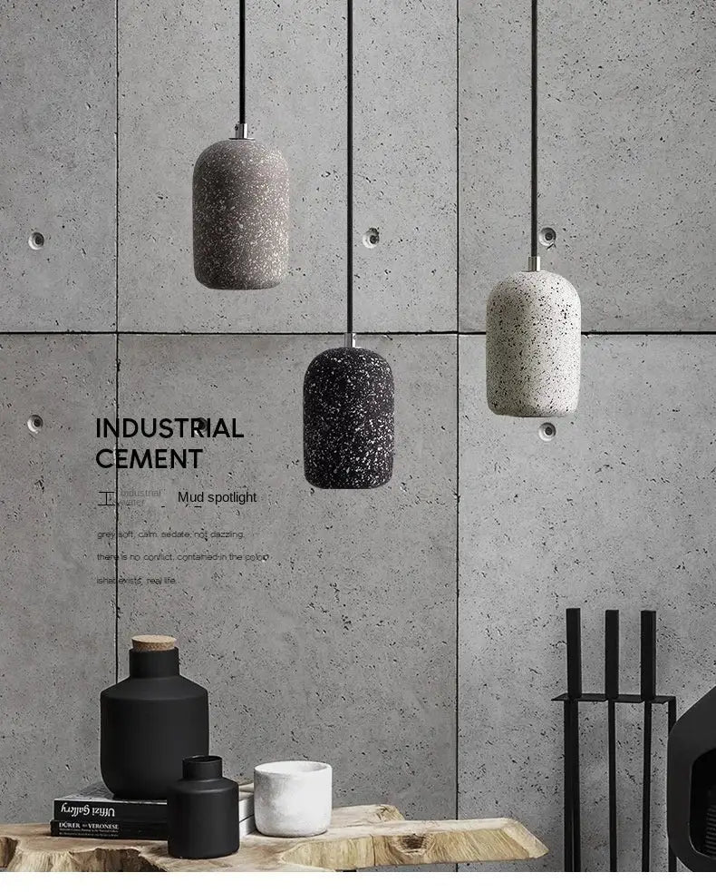 DecorBites™ Nordic Cement Pendant Lamp - Industrial Style Lighting
