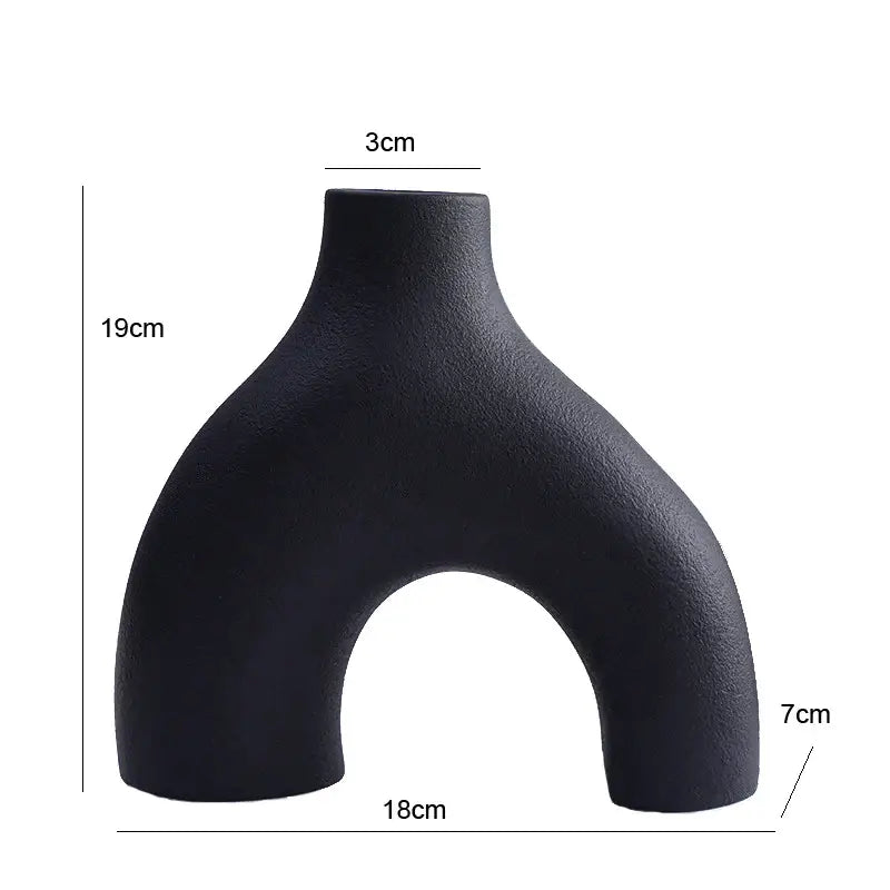 DecorBites™ Nordic Ceramic Flower Vase Home Decor