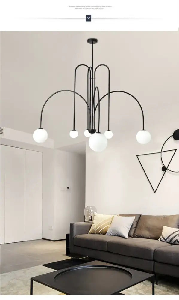 DecorBites™ Nordic Comet Glass Ball Chandelier - Elegant Home Décor