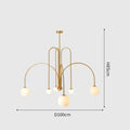 DecorBites™ Nordic Comet Glass Ball Chandelier - Elegant Home Décor