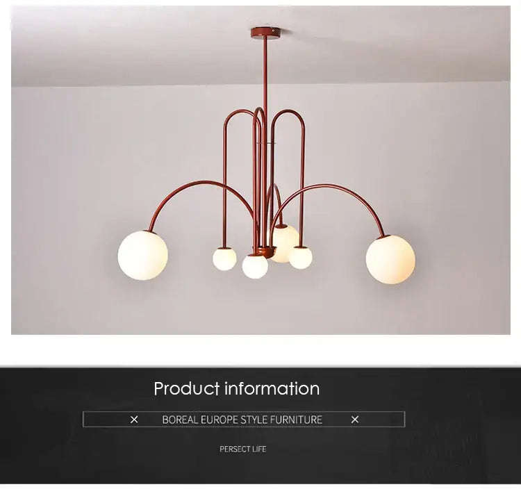 DecorBites™ Nordic Comet Glass Ball Chandelier - Elegant Home Décor