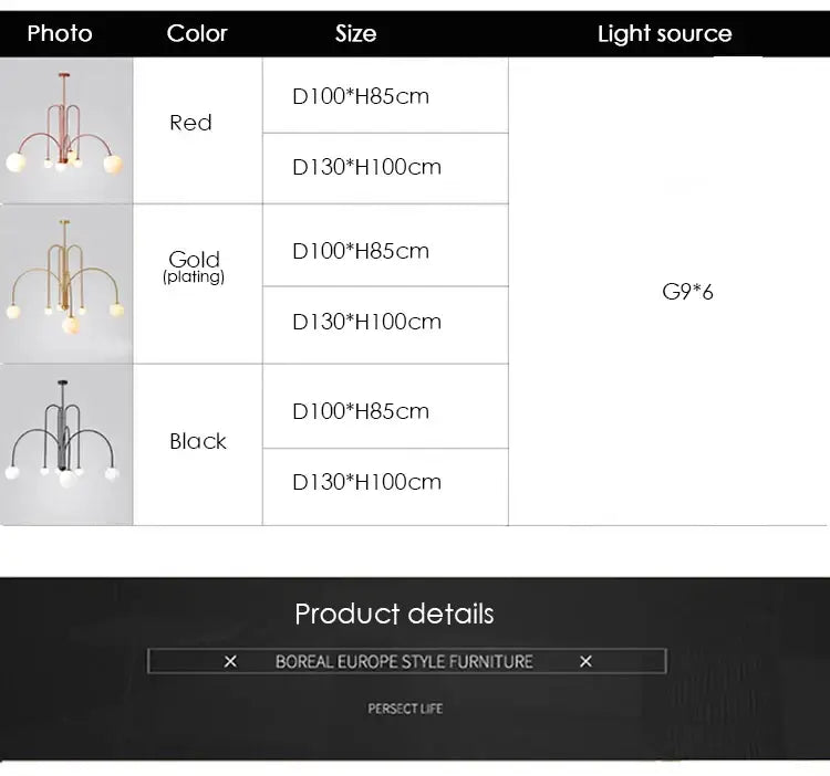 DecorBites™ Nordic Comet Glass Ball Chandelier - Elegant Home Décor