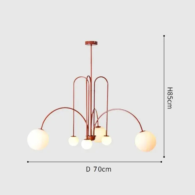 DecorBites™ Nordic Comet Glass Ball Chandelier - Elegant Home Décor