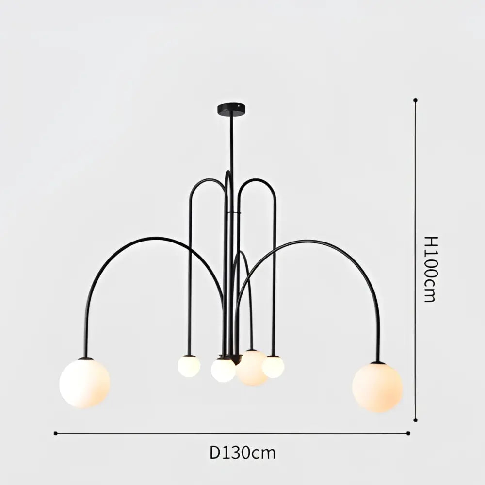 DecorBites™ Nordic Comet Glass Ball Chandelier - Elegant Home Décor