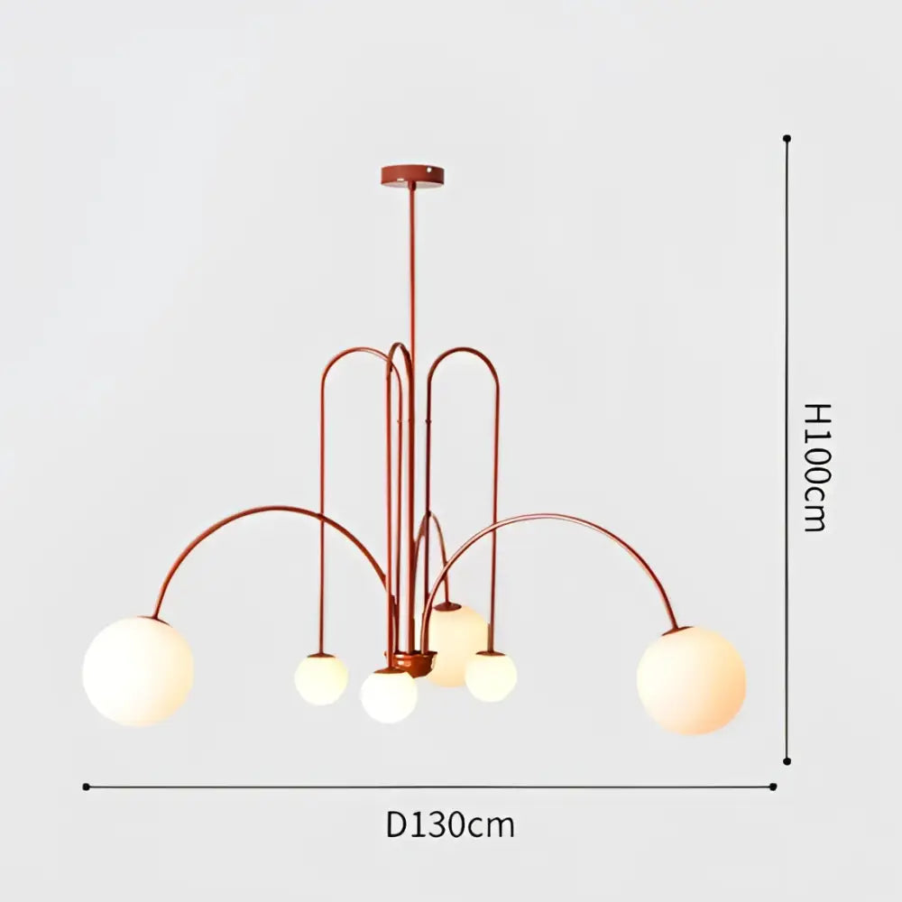 DecorBites™ Nordic Comet Glass Ball Chandelier - Elegant Home Décor