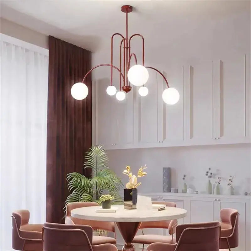 DecorBites™ Nordic Comet Glass Ball Chandelier - Elegant Home Décor