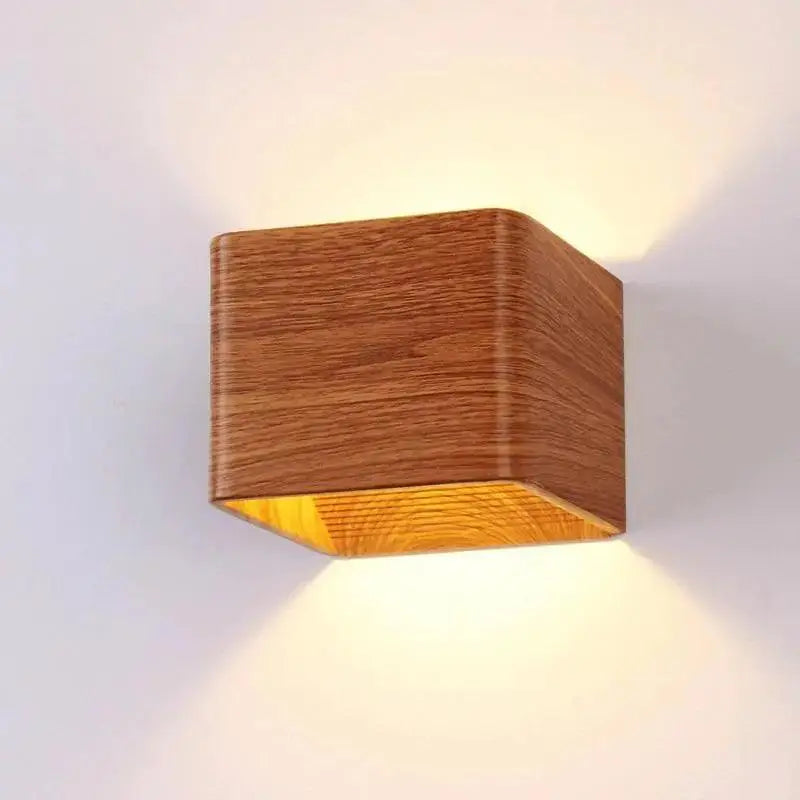 DecorBites™ Nordic Faux Wooden Wall Light for Bedroom