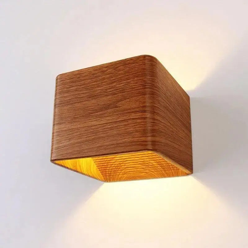 DecorBites™ Nordic Faux Wooden Wall Light for Bedroom