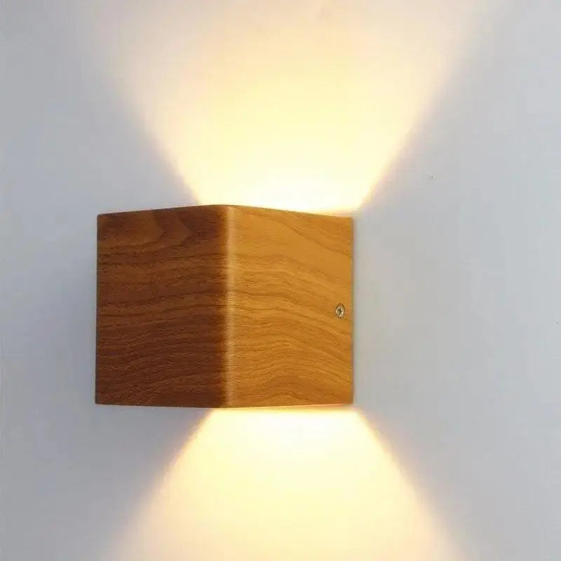 DecorBites™ Nordic Faux Wooden Wall Light for Bedroom