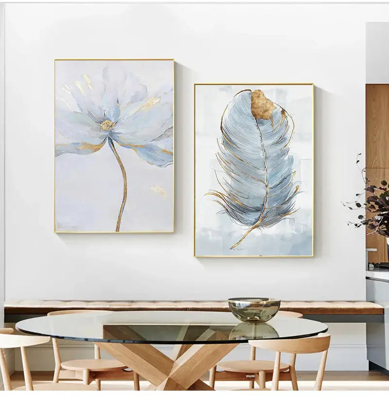 DecorBites™ Nordic Flower Abstract Canvas Art Print