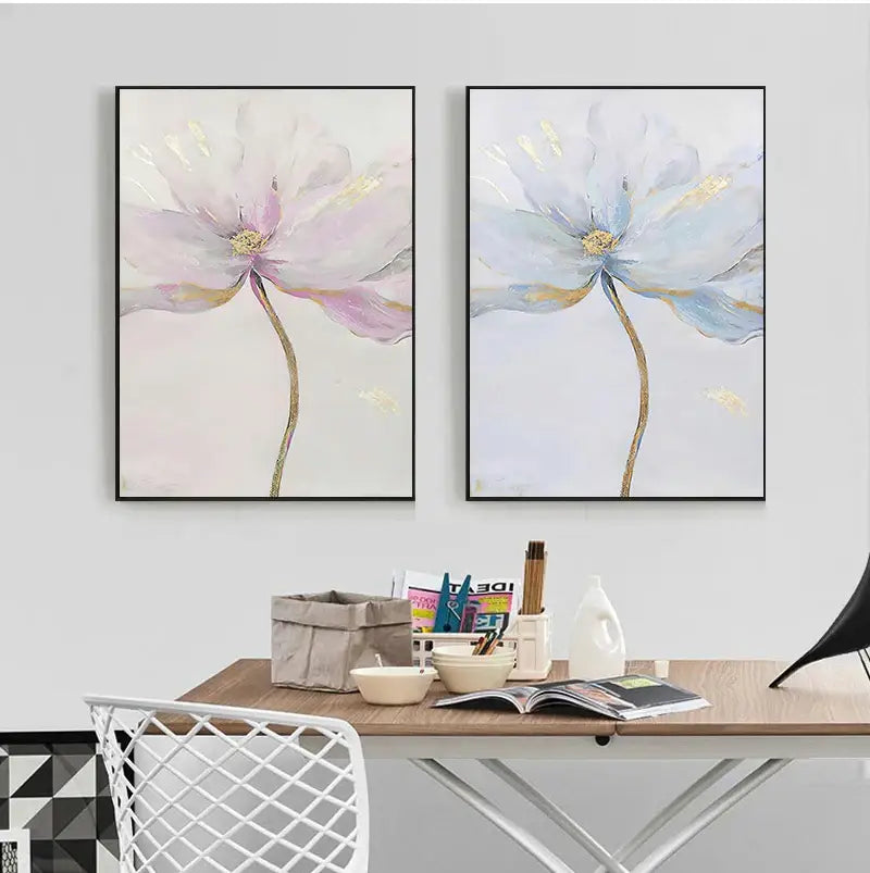 DecorBites™ Nordic Flower Abstract Canvas Art Print