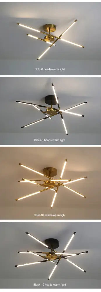 DecorBites™ Nordic Geometry LED Chandelier with Remote Control